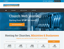Tablet Screenshot of hostingchristians.com